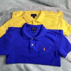 Boys Polo Shirt Royal Blue and Yellow